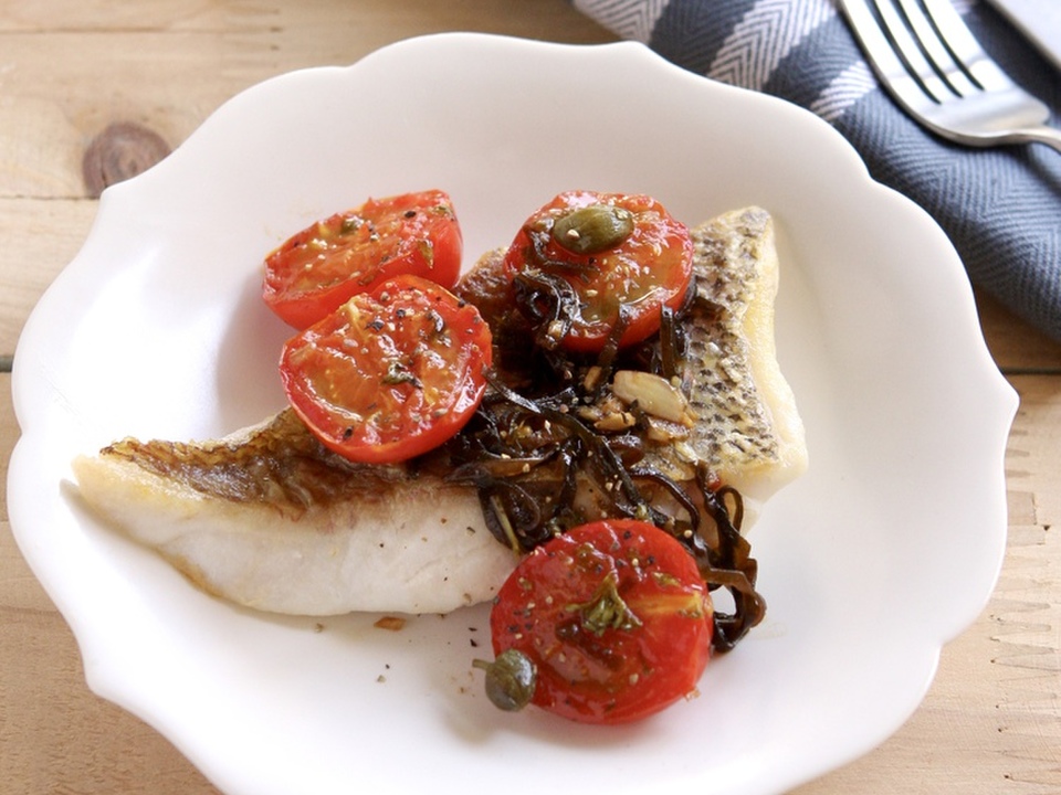 鯛のポワレ 塩昆布レモン