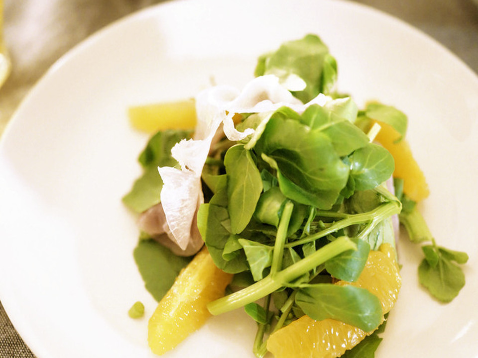 クレソンのオレンジサラダ