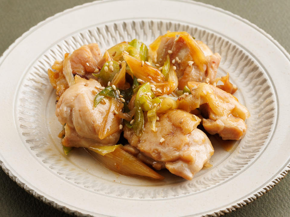 鶏もも肉とねぎの照り焼き