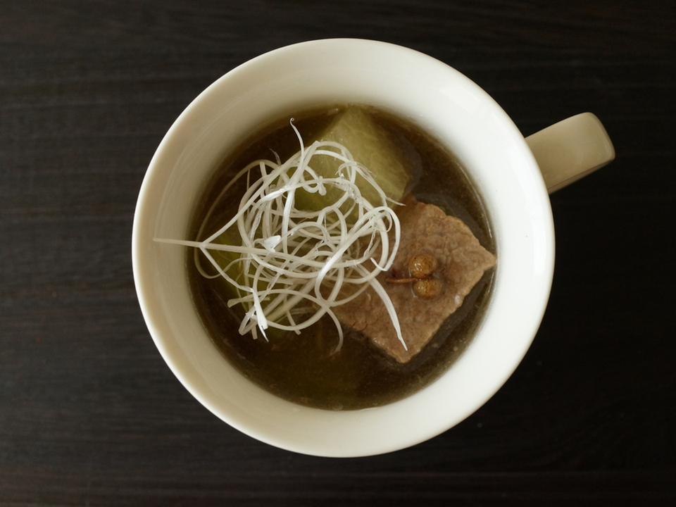 牛肉と冬瓜の中華スープ