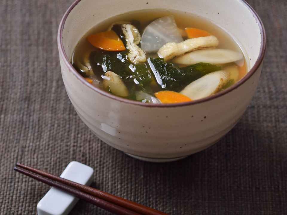 秋の根菜みそ汁