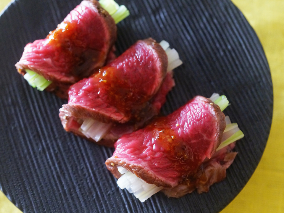 ローストビーフ ジンジャーソース