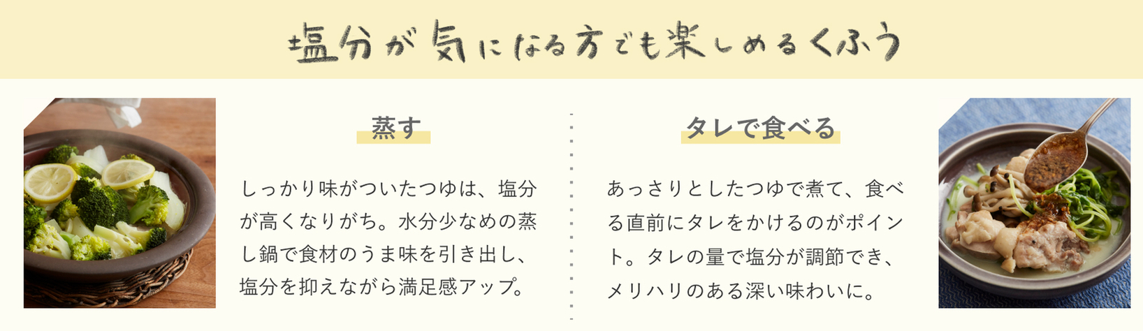 毎日たべたい 蒸し鍋・タレ鍋