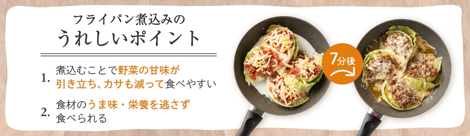 平日夜のフライパン煮込み