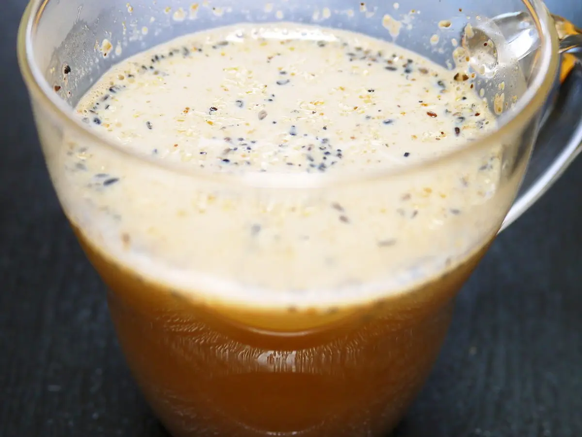 薬膳ドリンク 黒胡麻きな粉生姜豆乳ココア｜管理栄養士監修レシピ