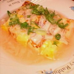 卵と豆腐のホタテあんかけ