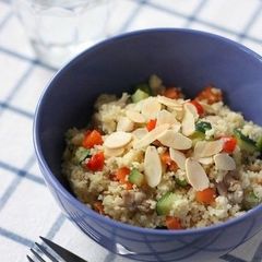 電子レンジで チキンと野菜のホットクスクス
