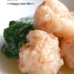 ぷりっぷりのえび団子 和風あん