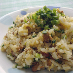 電子レンジで作る納豆炒飯