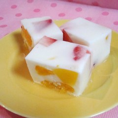 フルーツヨーグルト寒天