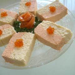 サーモンと帆立のテリーヌ