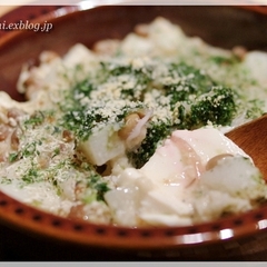 豆腐の長芋納豆焼き