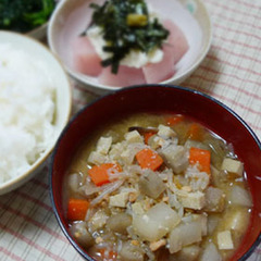 具だくさん 青森の郷土料理「けの汁」