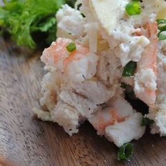 筍と里芋と海老のサラダ