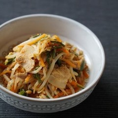 レンジで 豚肉とにらもやしのピリ辛