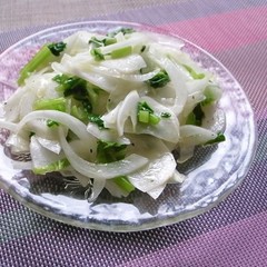 新玉ねぎとカブのマリネ風サラダ