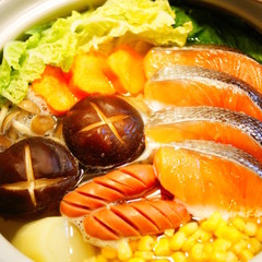 鮭と野菜の塩バター鍋