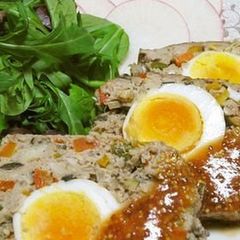 野菜ときのこたっぷり ミートローフ