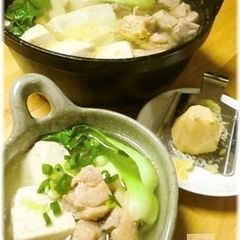 鶏だしスープ 生姜ほっこり湯豆腐鍋