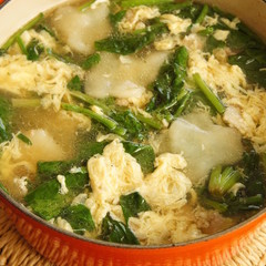 すいとんの中華スープ