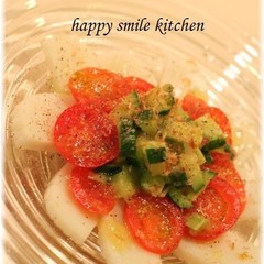 簡単おかず かまぼこ和風カルパッチョ