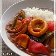 里芋とイカのカレー