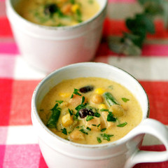 お豆のミルクカレースープ