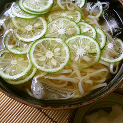 さっぱり爽やか すだちの冷やしうどん