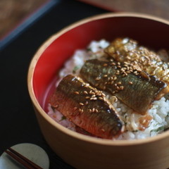 秋刀魚の蒲焼 紫蘇丼