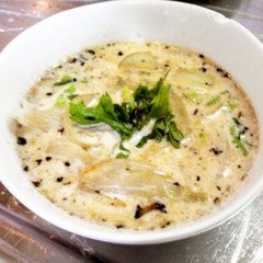 玉ねぎと菜の花のクリームスープ