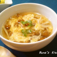 なめこと玉子のとろふわスープ