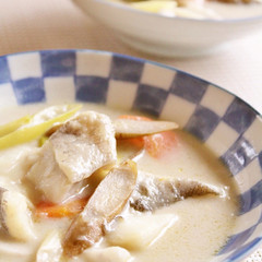 タラと根菜の味噌クリームシチュー