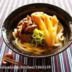 甘い煮汁がじゅわっと美味しい肉うどん