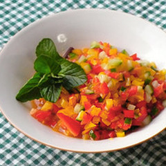 パプリカの即席サルサ