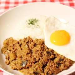 ヨーグルトが決め手のキーマカレー