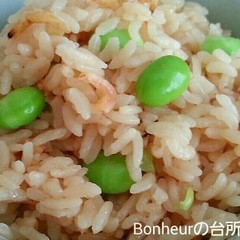 枝豆と干しえびの炊き込みごはん