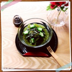 寒天でグリーンところてん