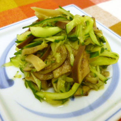 搾菜と野菜の中華風和え