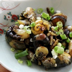 さざえのガーリックバター醤油焼き