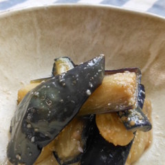 さっぱり茄子の胡麻酢和え