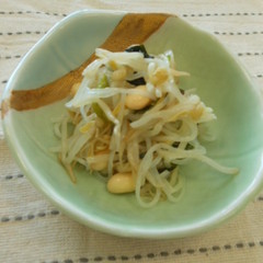 もやしとみつばの和え物