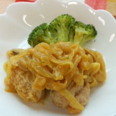 鶏肉のカレーソースかけ