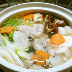 鱈と牡蠣のなべ