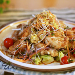 鶏のから揚げ 野菜ぽん酢ソース