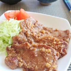 豚のくるみ味噌焼き