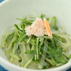 のどごしのよいくずきりサラダ