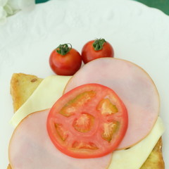 コンポタ味のパンでクロックムッシュ風に