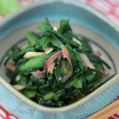 にらとみょうがピリ辛 ミソ醤油和え