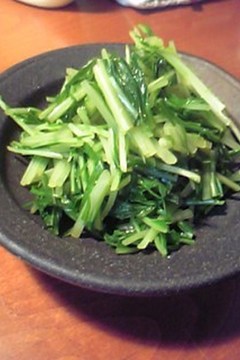 ピリッとおいしい 水菜のおひたし