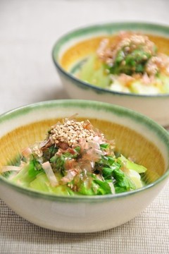 電子レンジで 青梗菜のお浸し